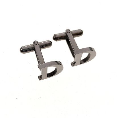 Picture of English letters stainless steel cufflinks