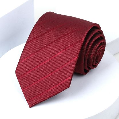 Picture of Customized Jacquard Yarn Weaving Embroidered Tie by Tie Manufacturer